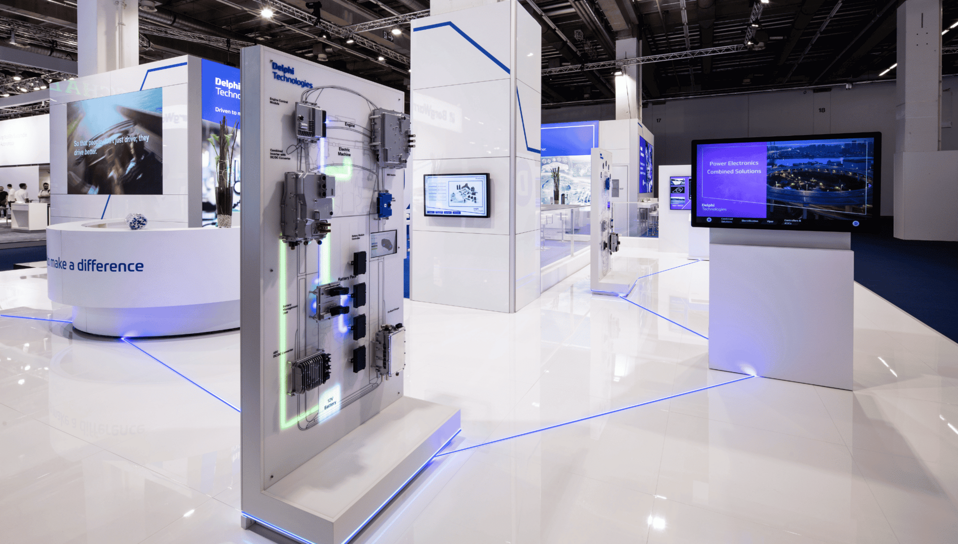 Expofloor white high gloss exhibition inspiration
