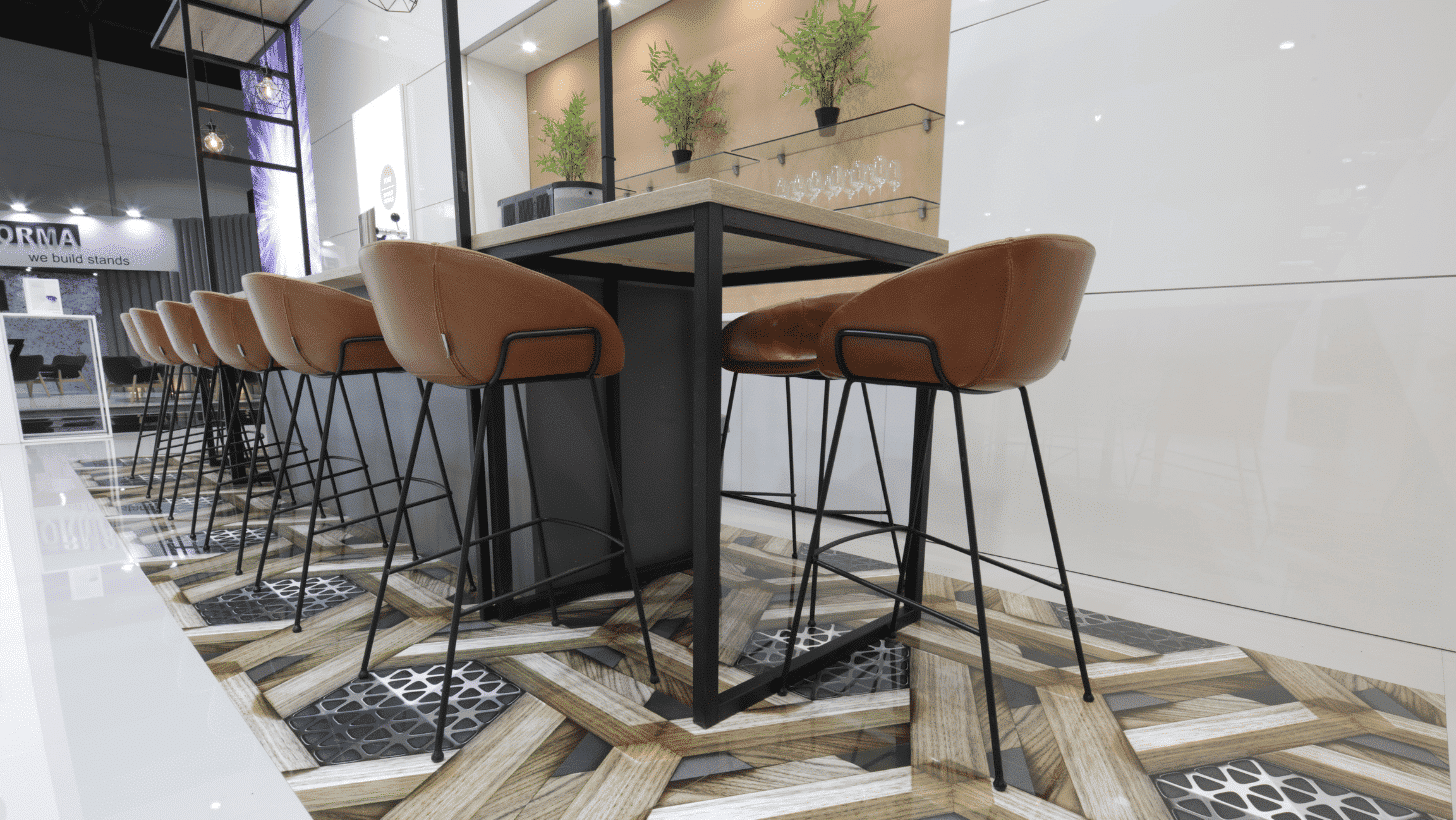 Expofloor custom print floor panel