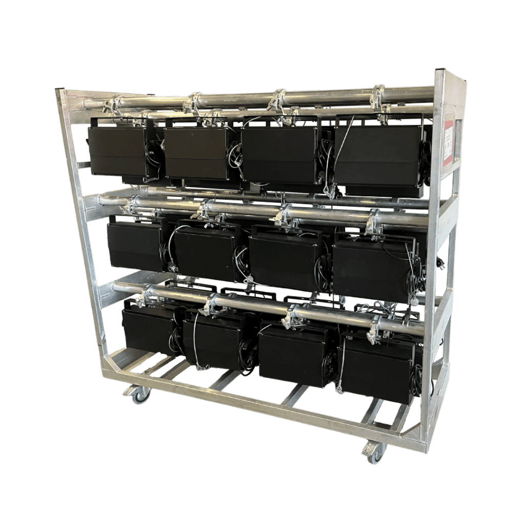 transport rack floodlights