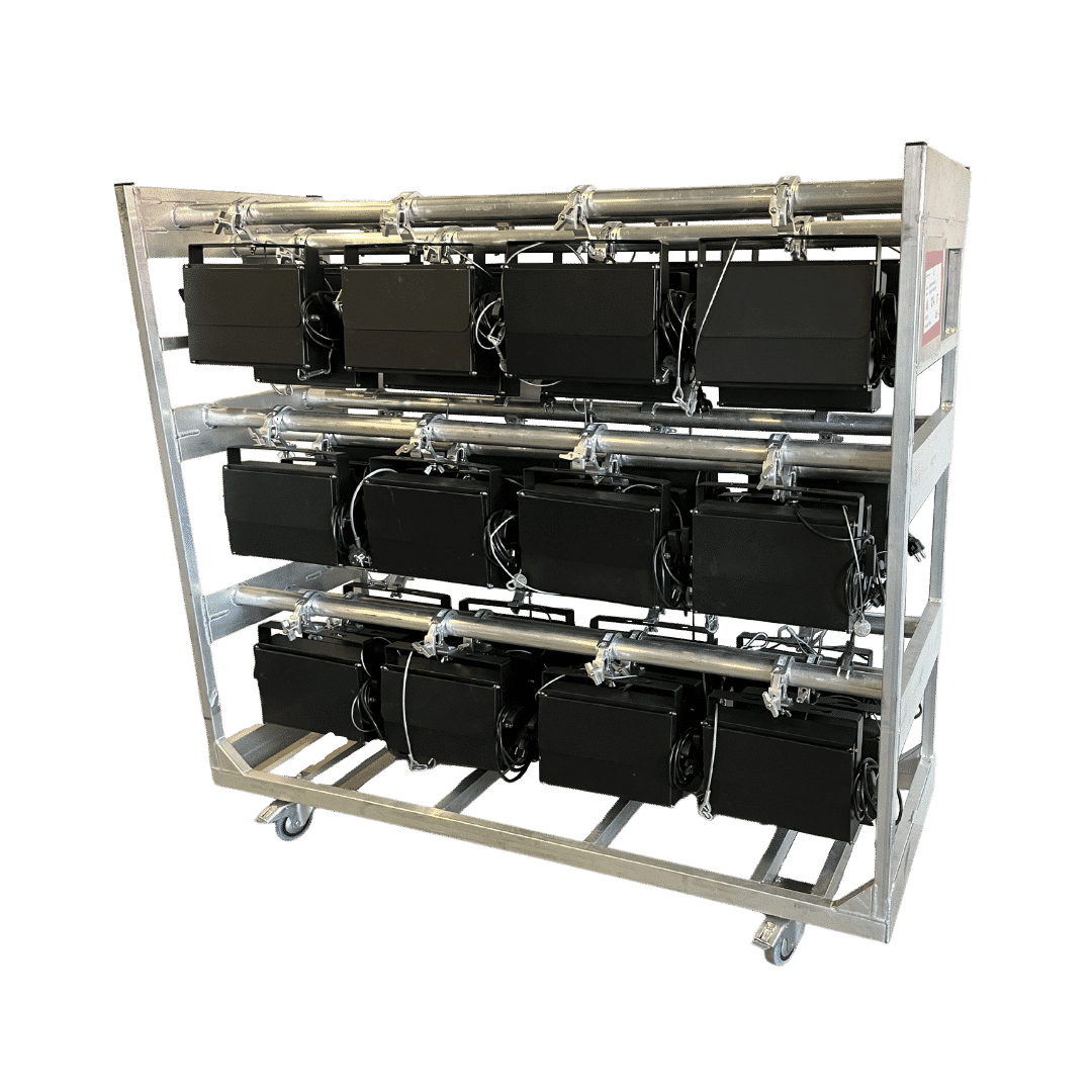 transport rack floodlights